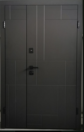 Двері вуличні полуторні, серія Люкс, модель НЕАПОЛЬ 2 1200 Київ - фото 1