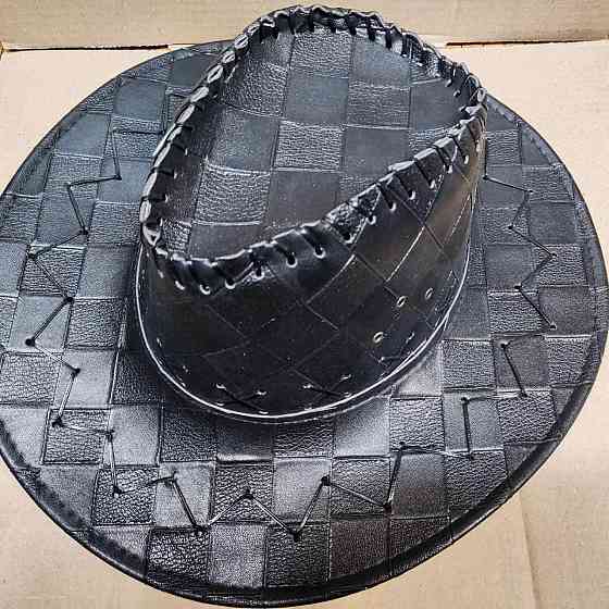 Ковбой. Капелюх чорний. Шкіра. Імітація. Унісекс Київ