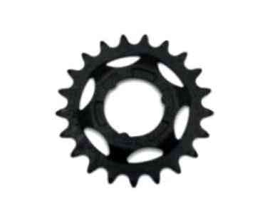 Звезда велосипедная (задняя) 24Т (шлицы, каленая, черная) Индия Мукачево