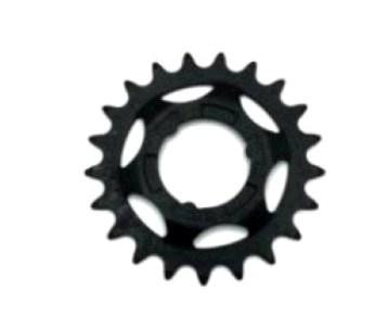 Звезда велосипедная (задняя) 24Т (шлицы, каленая, черная) Индия Мукачево - изображение 1