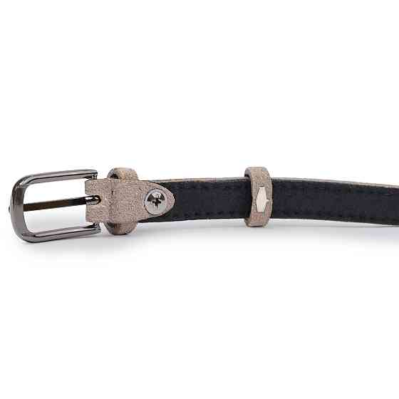 Женский замшевый ремень Vintage 20755 Серый Киев