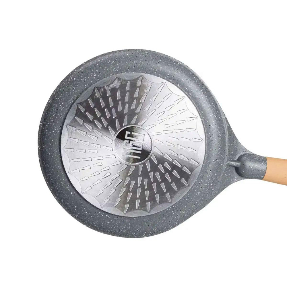 Блинная сковорода с мраморным покрытием Ø 24 см серый Киев - изображение 5