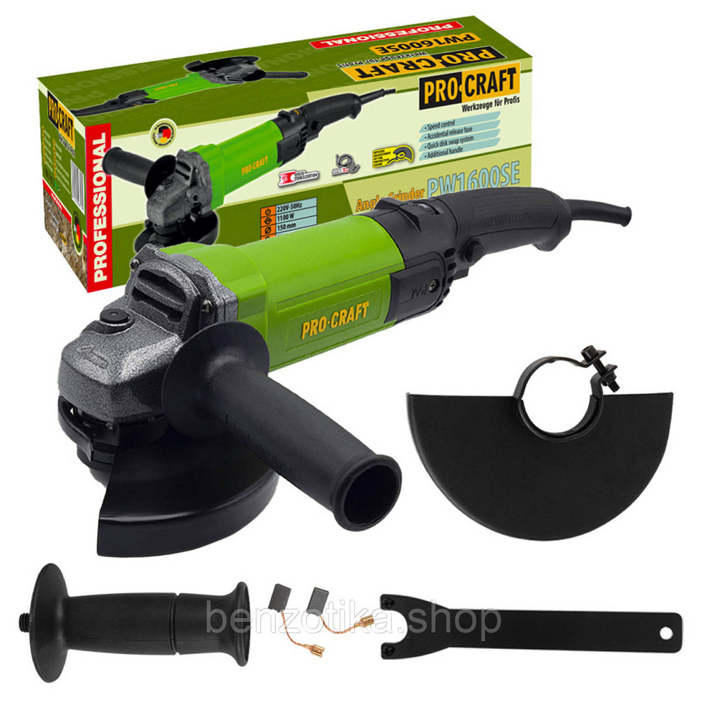 Кутошліфувальна машина Procraft PW1600SE 150 мм Киев - изображение 1