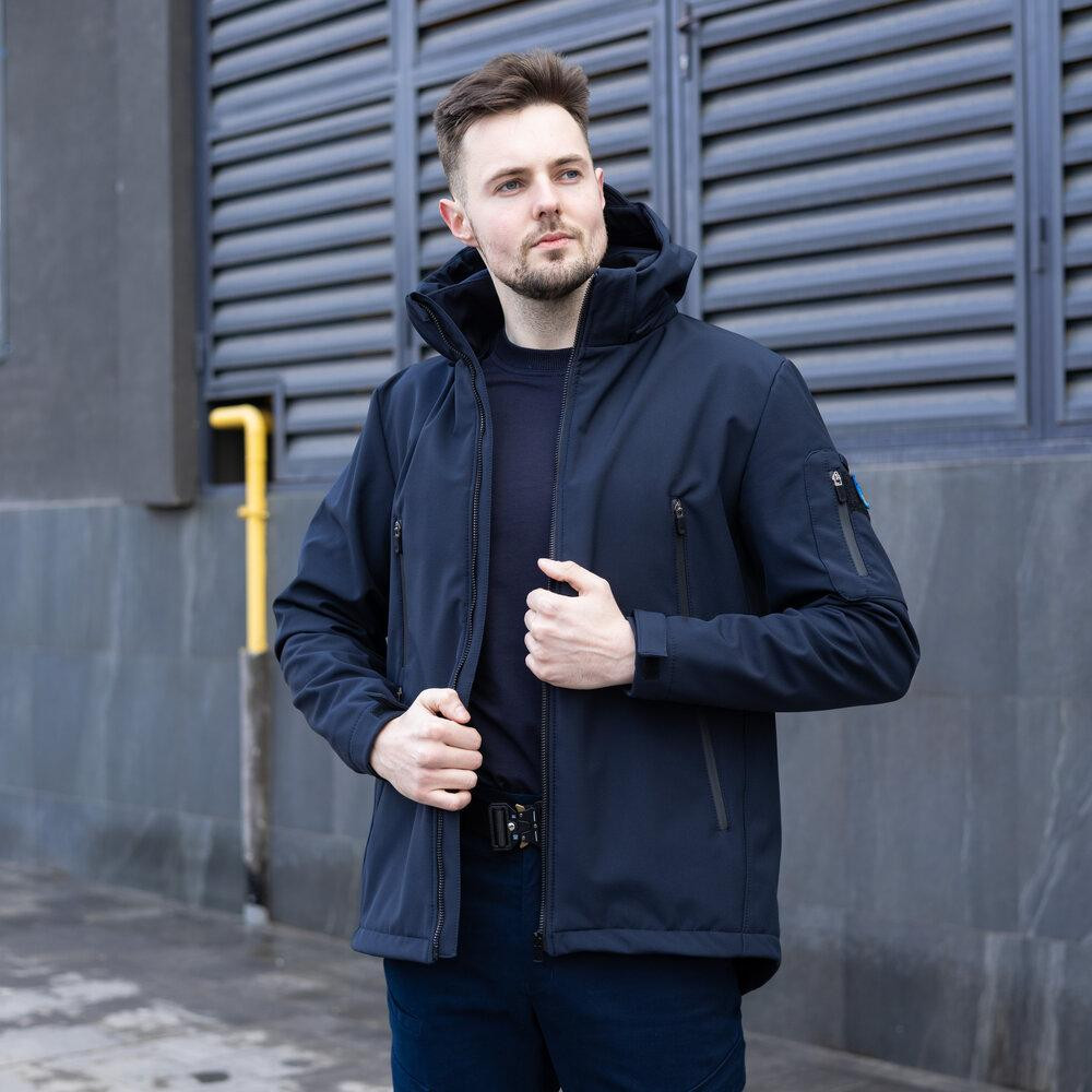 Куртка чоловіча демісезонна з капюшоном Наві Pobedov Motive Київ - фото 4