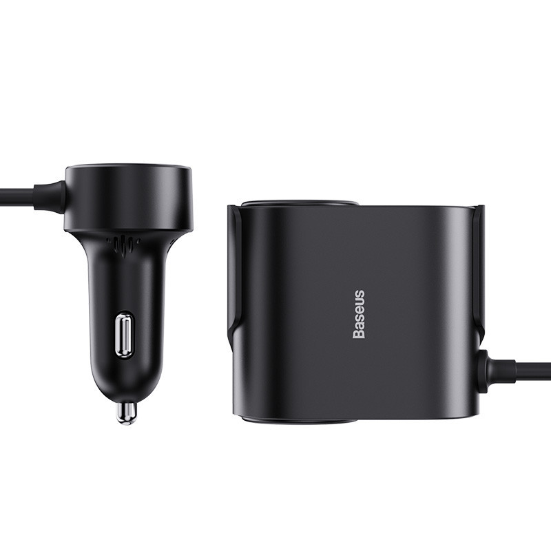 Автомобильное зарядное устройство Baseus High Efficiency Pro 1-for-2 Car Cigarette Lighter 30W Cosmic Black Одесса - изображение 4