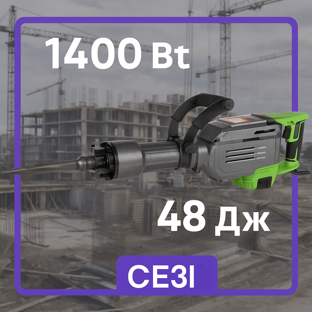 Відбійний Молоток Procraft PSH2700 1400 Вт 48 Дж Потужний Бетонолом Електричний Для Руйнування Бетону Та Стін Львів - фото 1