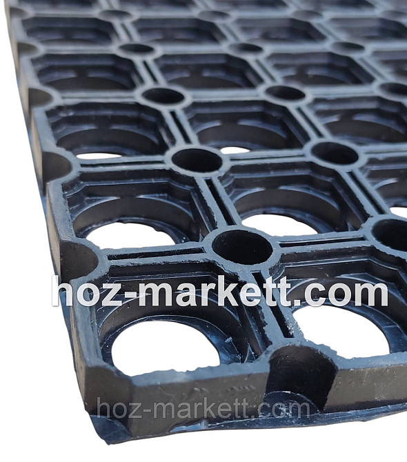 Коврик 100 х 50 х 1.5 см резиновый грязезащитный ячеистый сота Харьков - изображение 18