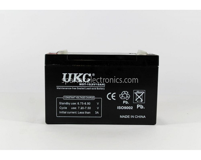 Аккумулятор BATTERY 6V 10A ART 2709 UKC (10) Київ - фото 1