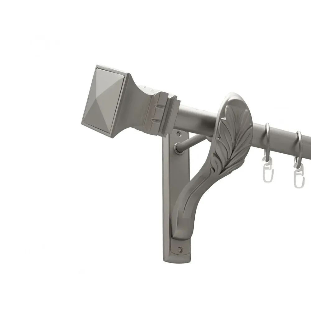 Карниз Orvit Емпорія металевий однорядний ретро гладка труба кільце металеве Сатин 25 мм 300 см (00-00021814) Львів - фото 1