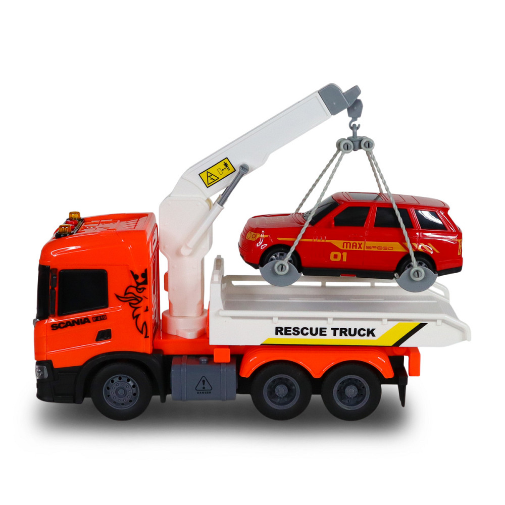 Ігровий набір серії Big Truck – Евакуатор Scania з машиною (світло, звук) Днепр - изображение 2