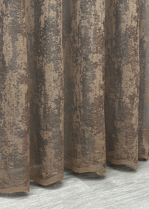 Тюль жакард, коллекція "Мармур Al-1", колір коричневий 1665т Київ - фото 6