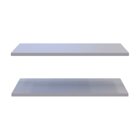 Полиці до тумби (2 шт) Doros Кассель Сірий 61.5х34.5х1.6 (DRS-011835) Дніпро