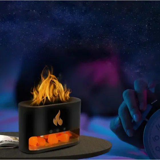 Лампа-зволожувач повітря Docsal Flame 3в1 Київ