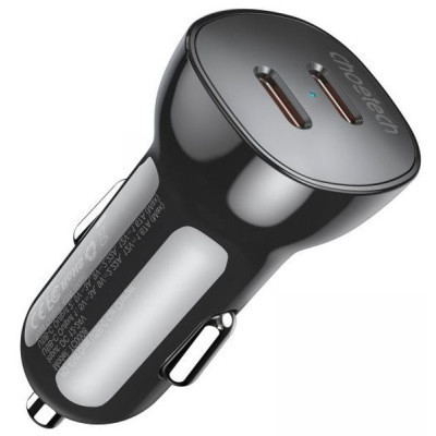 Зарядний пристрій Choetech car 2хUSB-C 40W PD black (TC0008-BK) Вінниця - фото 1