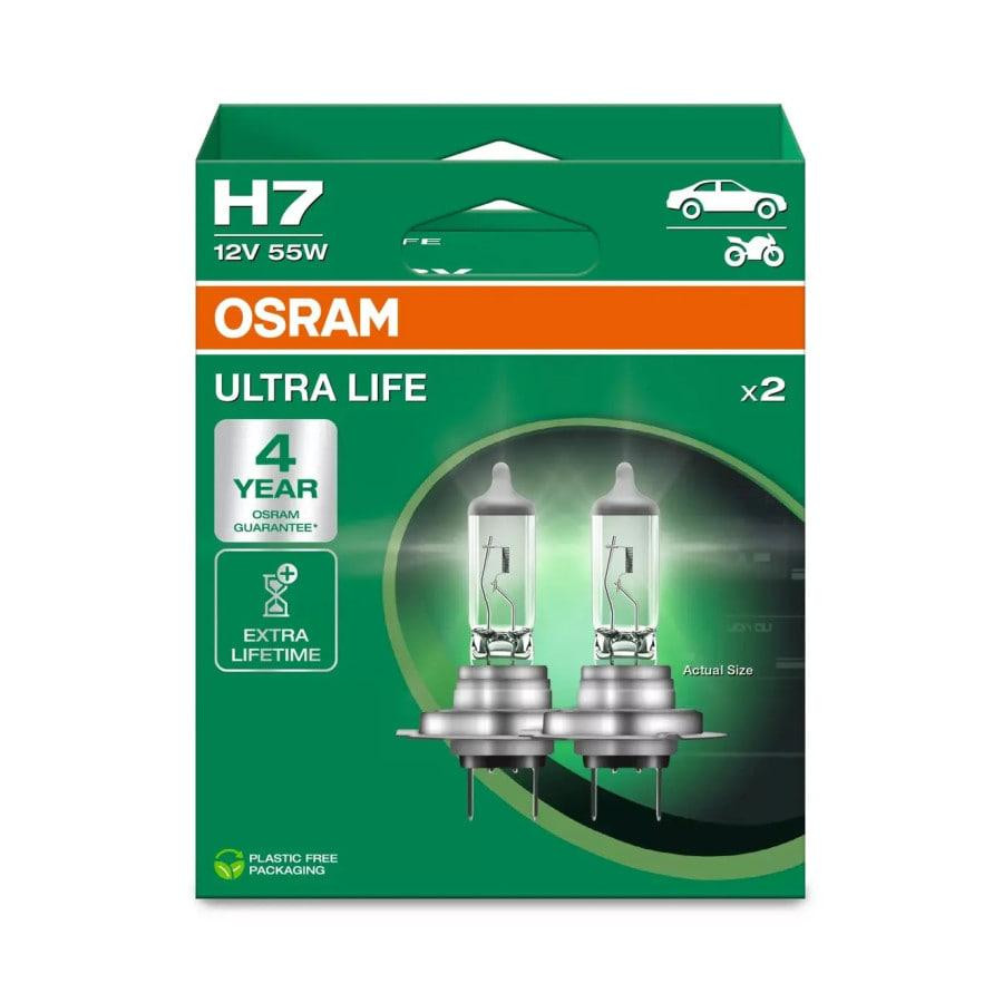 Комплект галогенових ламп OSRAM H7 64210ULT-2HB UltraLife 55W 12V PX26d (2 шт) Харків - фото 2