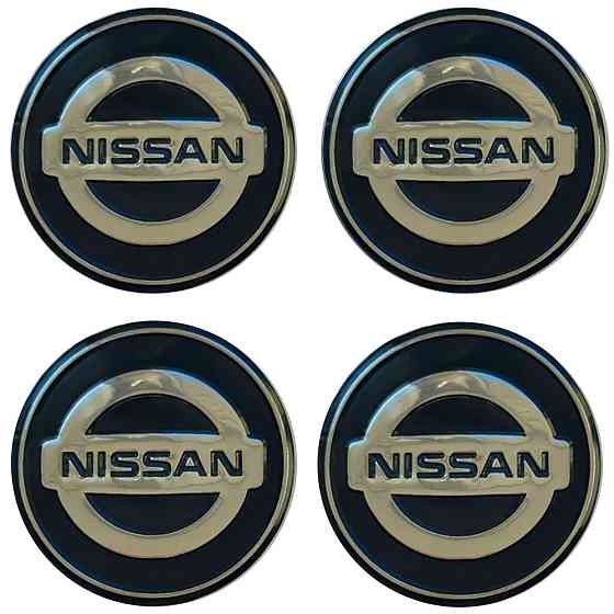 Наклейки на диски/ковпаки Nissan 90мм 4шт чорний Київ