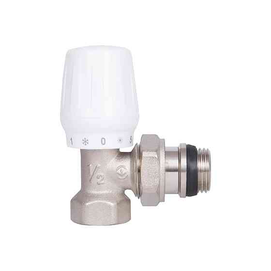 Кран радіаторний Thermo Alliance Base 1/2" ВН з антипротіканням кутовий SD228W15 Київ