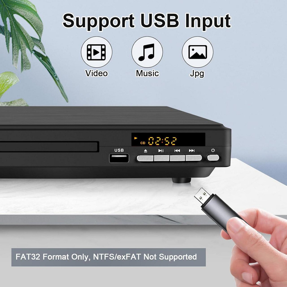 DVD-програвач JOVELL  DVD-198 для телевізора із виходом HDMI та AV Дніпро - фото 3