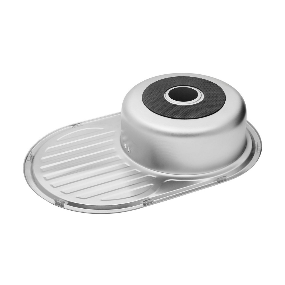 Кухонная мойка с нержавеющей стали Kroner KRP Dekor - 77х50 (0.8 мм) Киев - изображение 8