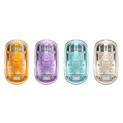 Мышка XO M12 Wireless Transparent/White (M12 White) Винница - изображение 2