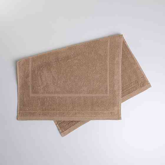 Махровое полотенце для ног Коврик GM Textile 50х70см 500г/м2 (Капучино) Сумы