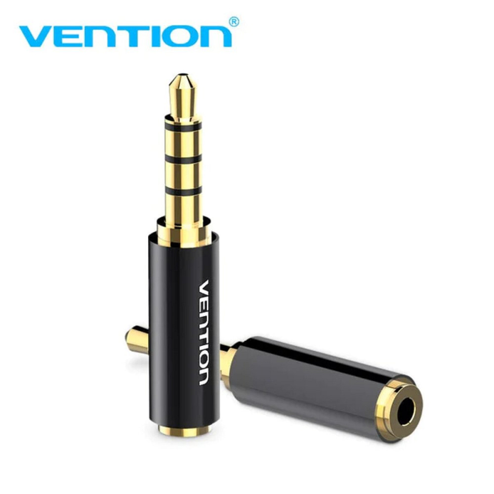 Адаптер Vention 3.5mm Male to 2.5mm Female Audio Adapter Black Metal Type (BFBB0) Київ - фото 2