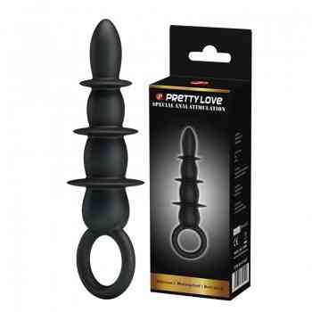 Анальный стимулятор BLACK PRETTY LOVE BI-014539 Sex Aura Киев