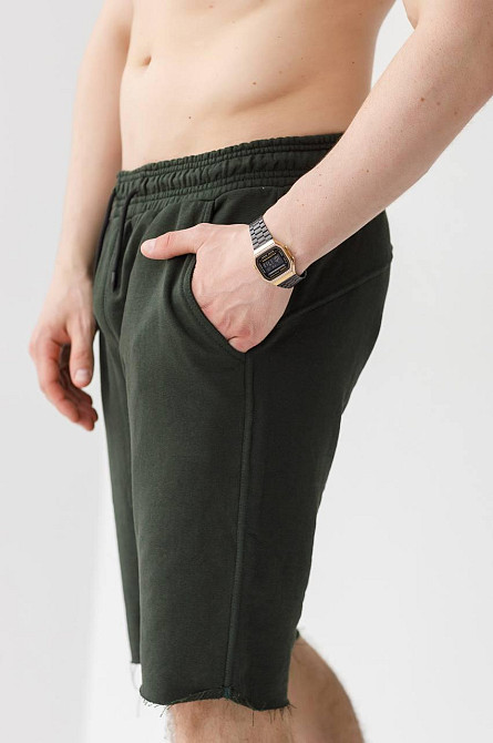 Шорти чоловічі трикотажні Хакі XXL Харків - фото 5