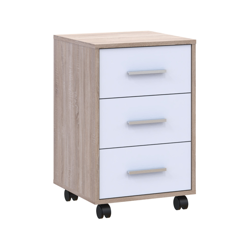 Тумба офисная Doros Т3 43х42х66,4 см Дуб сонома/Белый (DRS-011401) Львов - изображение 2