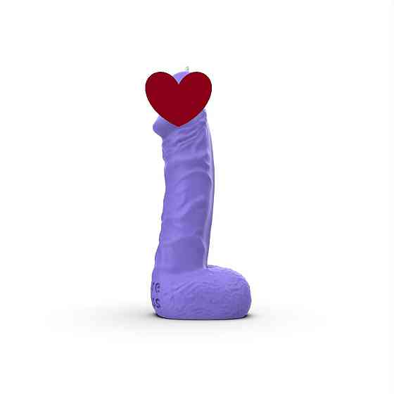 Свічка у вигляді члена Pure Bliss BIG Violet 18 см Sex Aura Київ