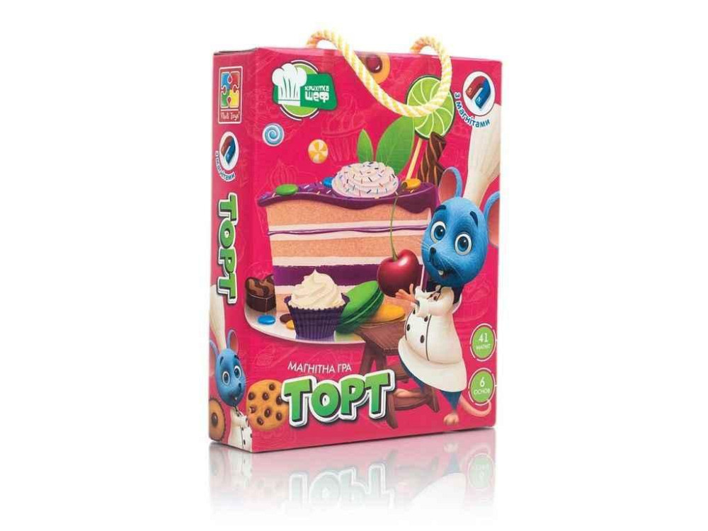 Игра развивающая Торт магнитная VT3004-01 ТМ VLADI TOYS Киев - изображение 1