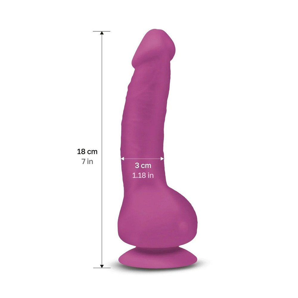 Вібратор реалістичний на присосці Greal Mini Gvibe, фіолетовий, 18 х 3 см Sex Aura Київ - фото 2