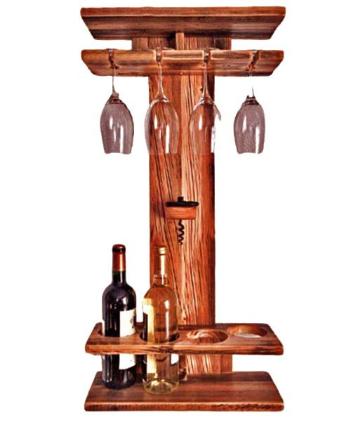 Настінна винна полиця "Кутіно" шафран Миколаїв - фото 1