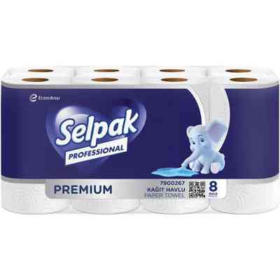 Паперові рушники Selpak Professional Premium 3 шари 11.25 м 8 рулонів (8690530118218) Вінниця