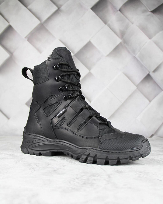 Военные зимние мужские ботинки -20 прошиты и проклеены на меху Зимняя тактическая обувь Львов - изображение 4
