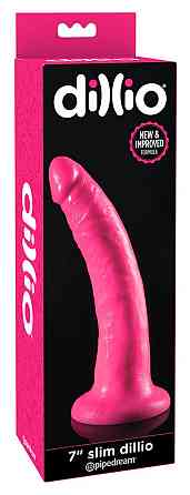 Фалоімітатор - Dillio 7" Slim Pink Sex Aura Київ