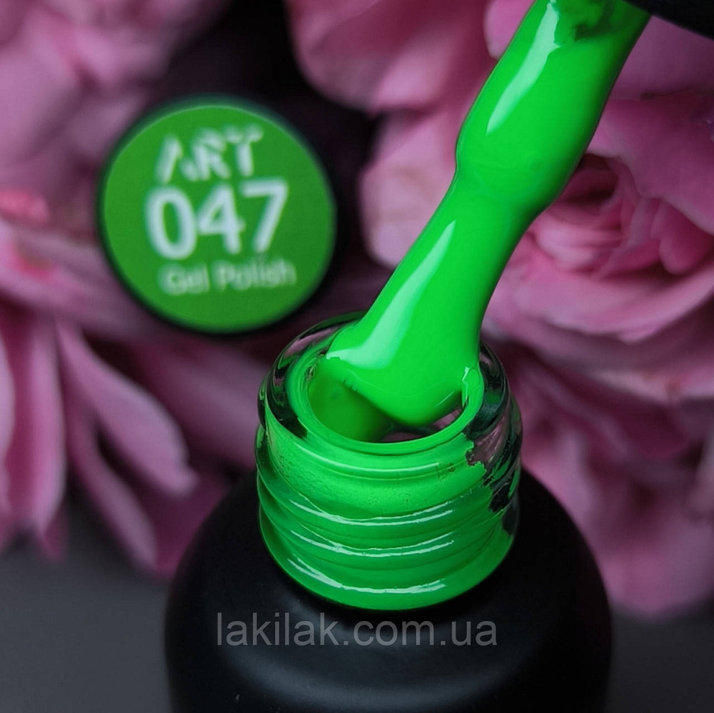 Гель-лак ART in detail 47 (яскравий зелений) 6мл Херсон - фото 1