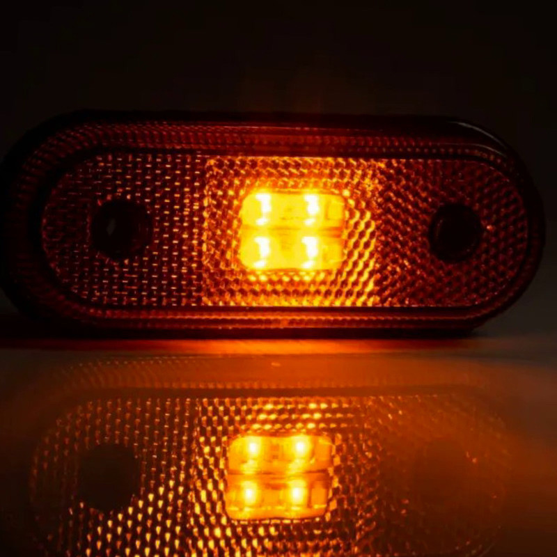 Фонарь маркерный овальный оранжевый 120х46мм FT-020 Z LED (12-24V) Мукачево - изображение 1