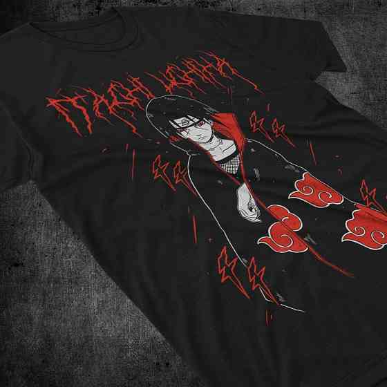 Футболка аниме Наруто оверсайз (S/M/L) Черний AnimeJ0986 Днепр