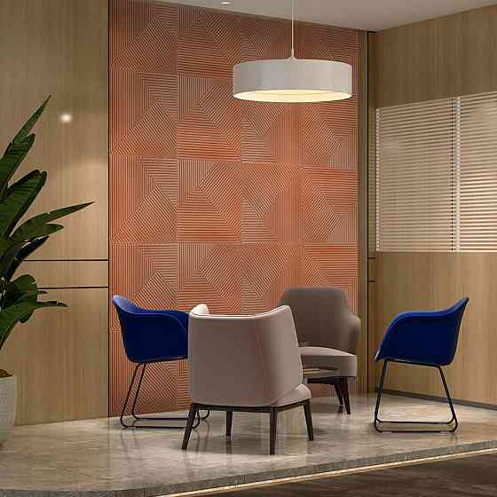 Самоклеюча декоративна 3D панель 500х500х5мм Коричневий SW-00002880 Київ