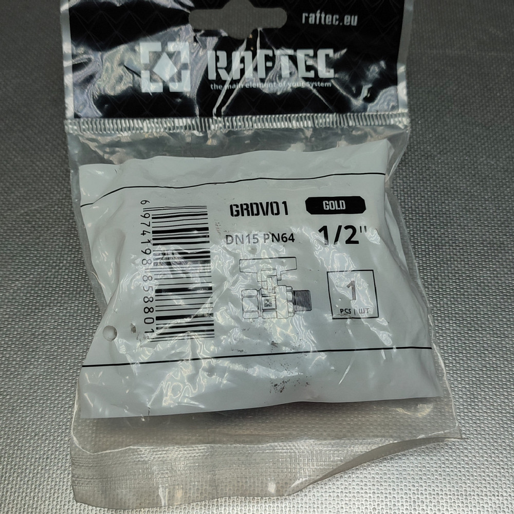 Кран шаровый 1/2'' наруж/внутр RAFTEC GOLD Харьков - изображение 4