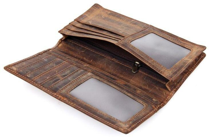 Бумажник мужской Vintage 14223 Коричневый Киев - изображение 2