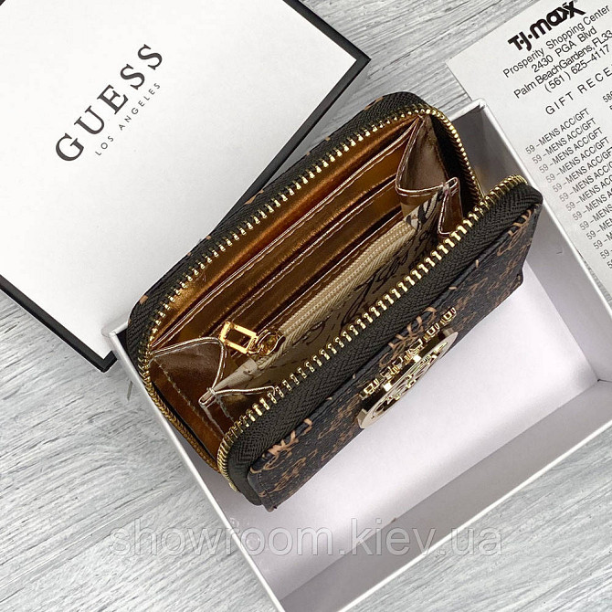 Жіночий невеликий гаманець Guess (758019) brown small Київ - фото 4