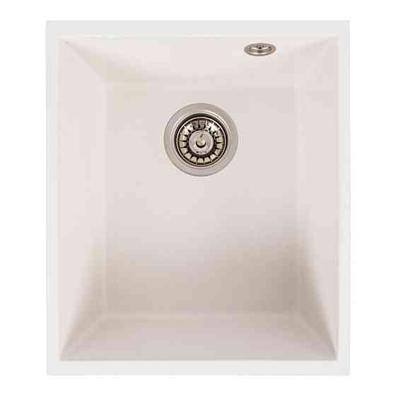 VALESO Гранітна мийка для кухні VALESO ROXY 3744 матова Білосніжна Коломыя