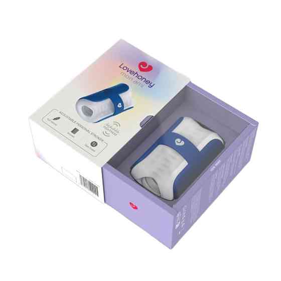 Мастурбатор Lovehoney Mon Ami Adjustable с открытым каналом, бело-голубой Sex Aura Киев