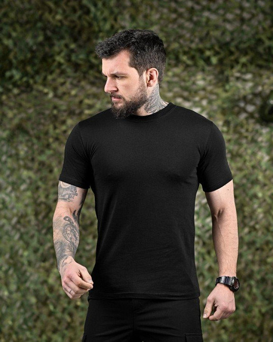 Футболка з бавовни hellboy (добра якість) чорна ВН1024 Одеса - фото 1