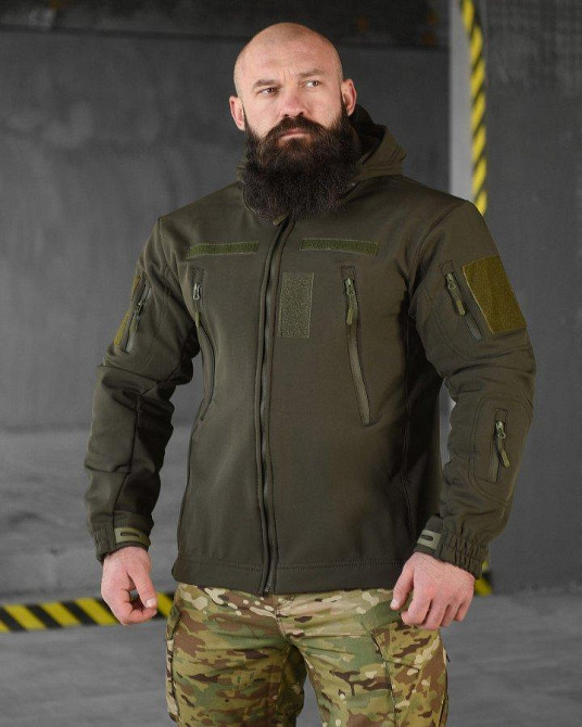 Весенняя тактическая куртка софтшел masad  олива Одесса - изображение 10