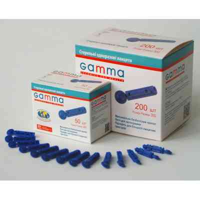 Ланцети Gamma 50 шт. (7640162324649) Вінниця