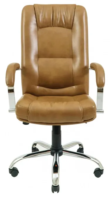 Офисное Кресло Руководителя Richman Alberto Titan Cream Хром М3 MultiBlock Светло-Коричневый Днепр - изображение 7