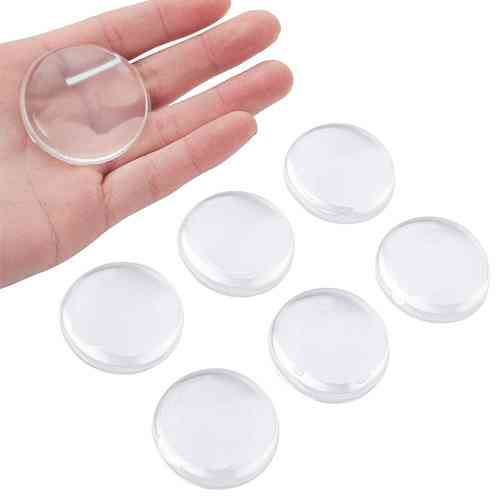 Силіконові самоклейні амортизатори 40×8 мм, 6 шт., бампони прозорі Київ